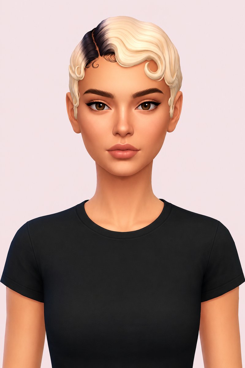 Diva Hair custom content (CC) for Sims 4 by aharris00britney