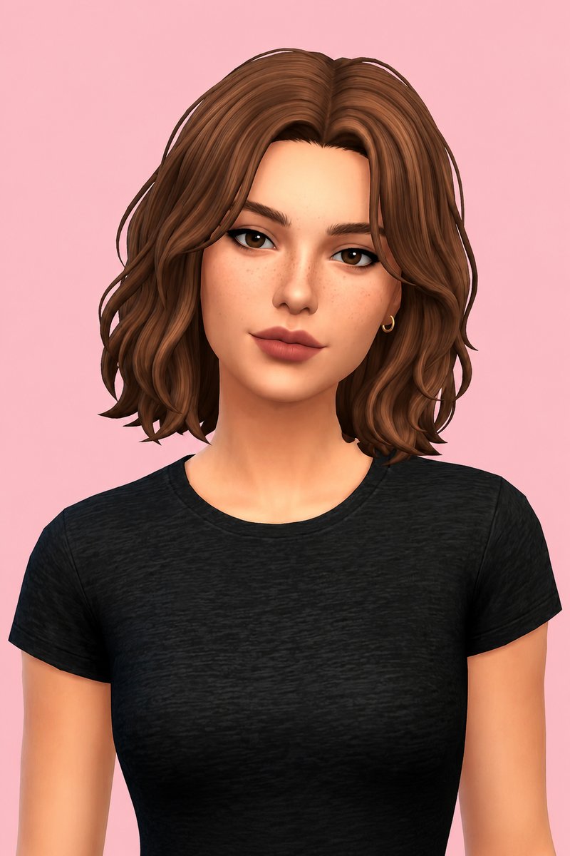 Megan Hair custom content (CC) for Sims 4 by aharris00britney