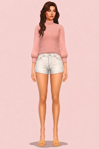 Cora Sweater custom content (CC) for Sims 4 by aharris00britney