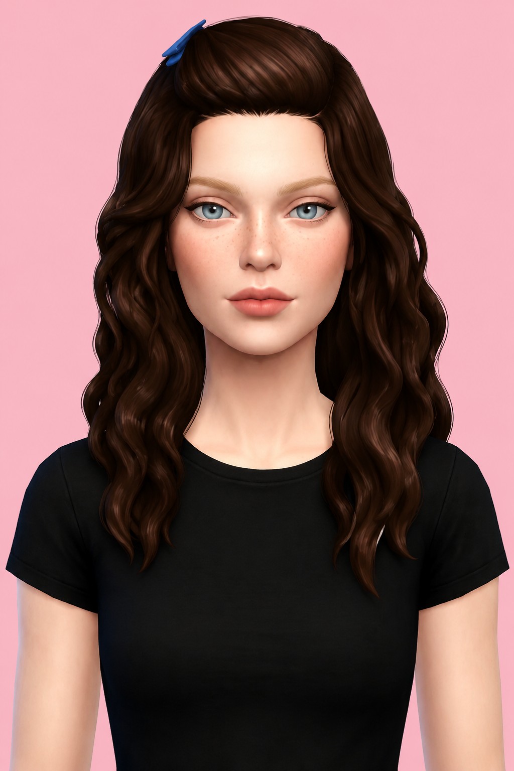 Elena Hair custom content (CC) for Sims 4 by aharris00britney