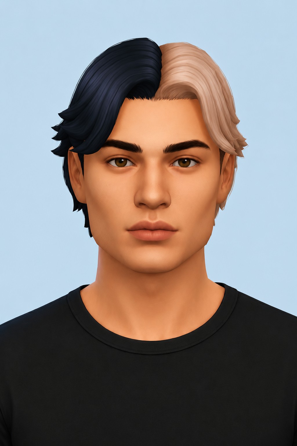 Elijah Hair custom content (CC) for Sims 4 by aharris00britney