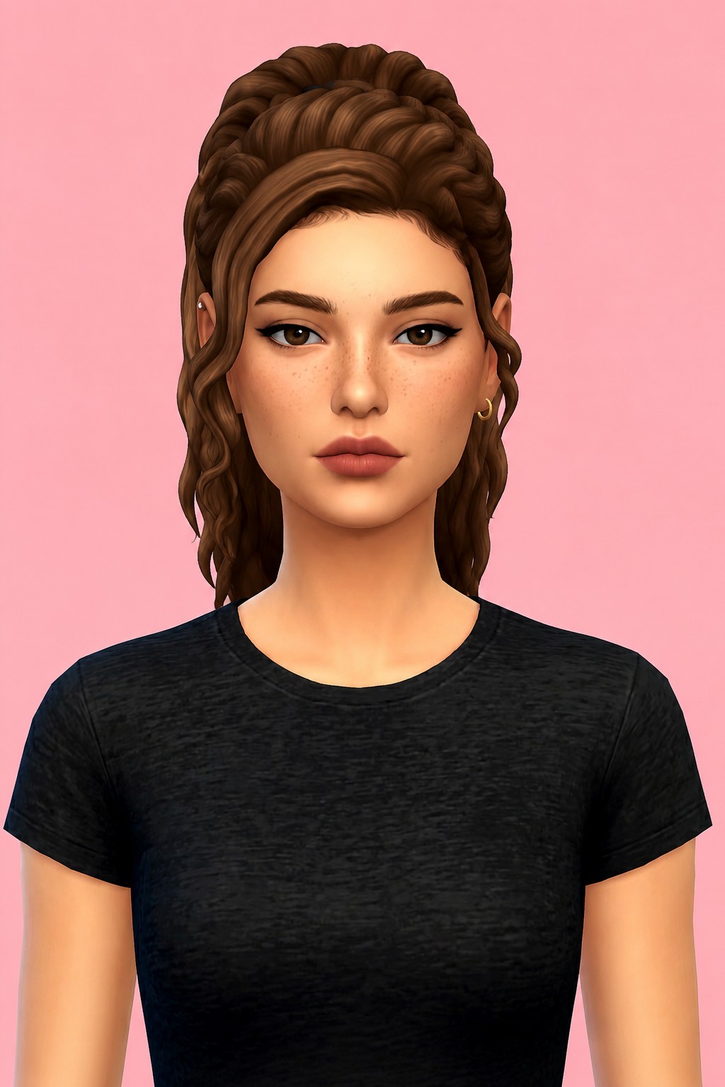 Elli Hair custom content (CC) for Sims 4 by aharris00britney