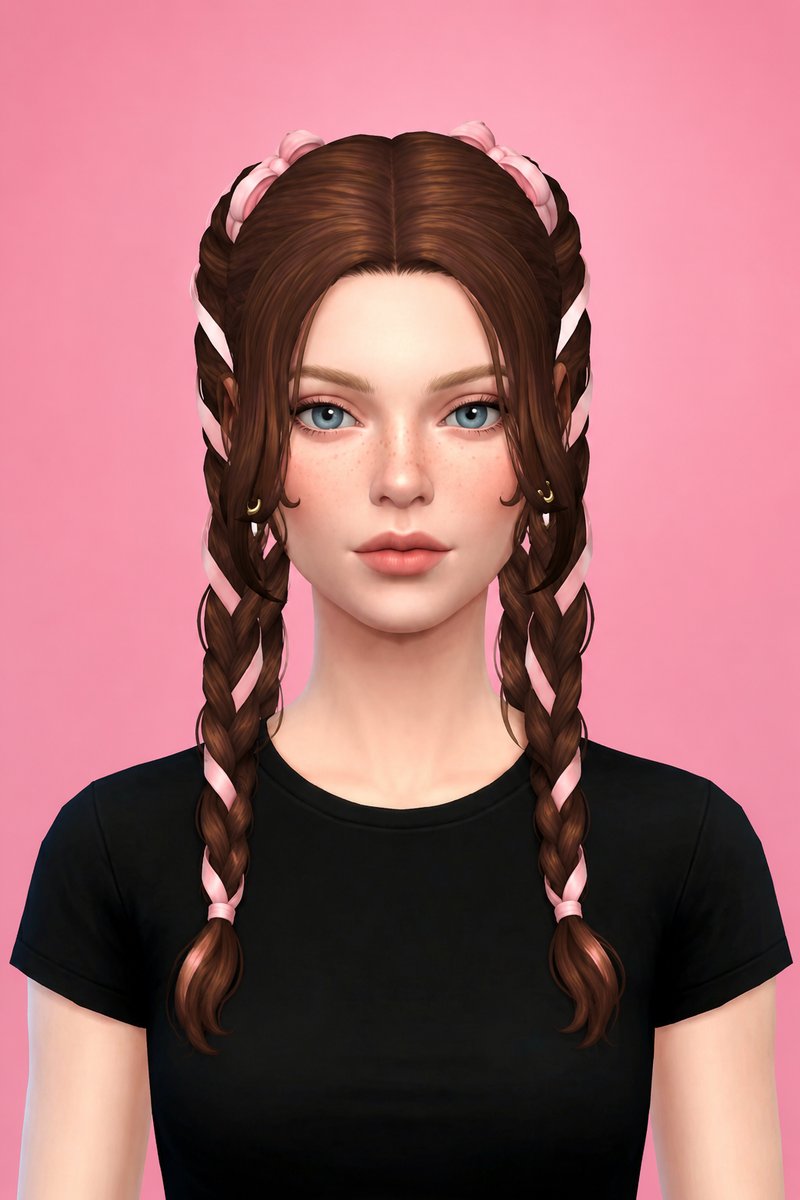 Emilie Hair custom content (CC) for Sims 4 by aharris00britney