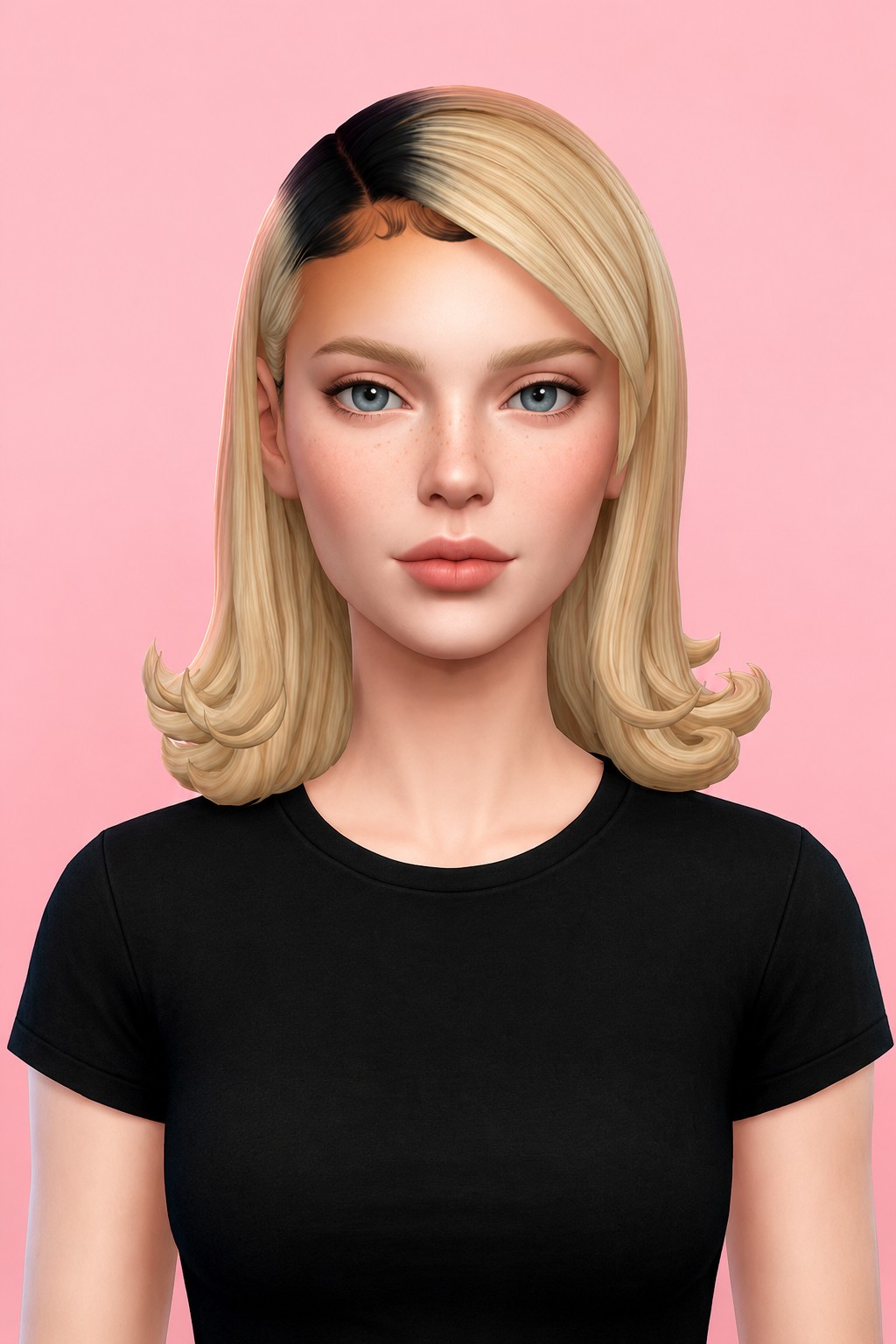 Esme Hair custom content (CC) for Sims 4 by aharris00britney