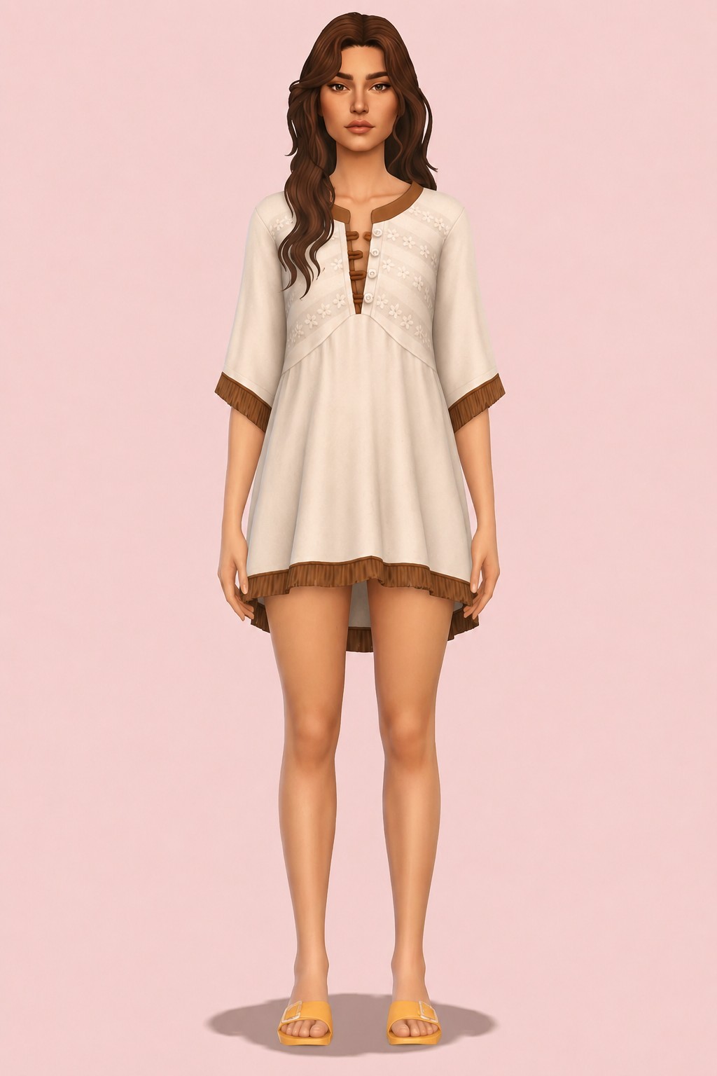Kairi Dress custom content (CC) for Sims 4 by huien