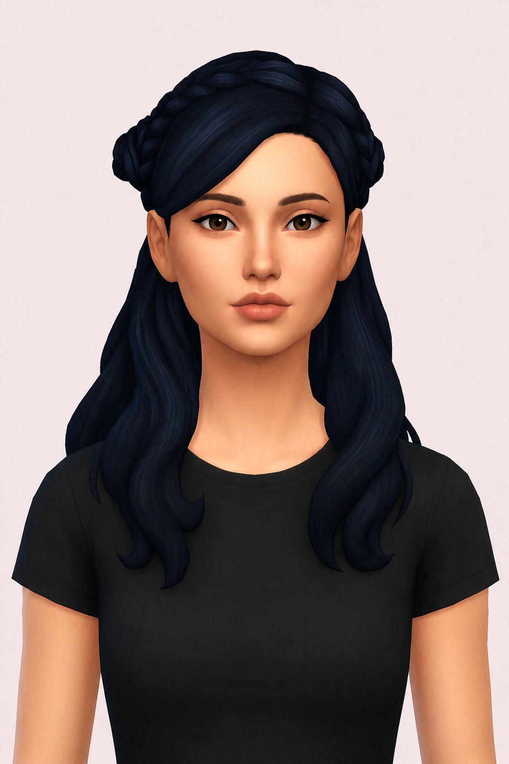Hailey Hair custom content (CC) for Sims 4 by aharris00britney