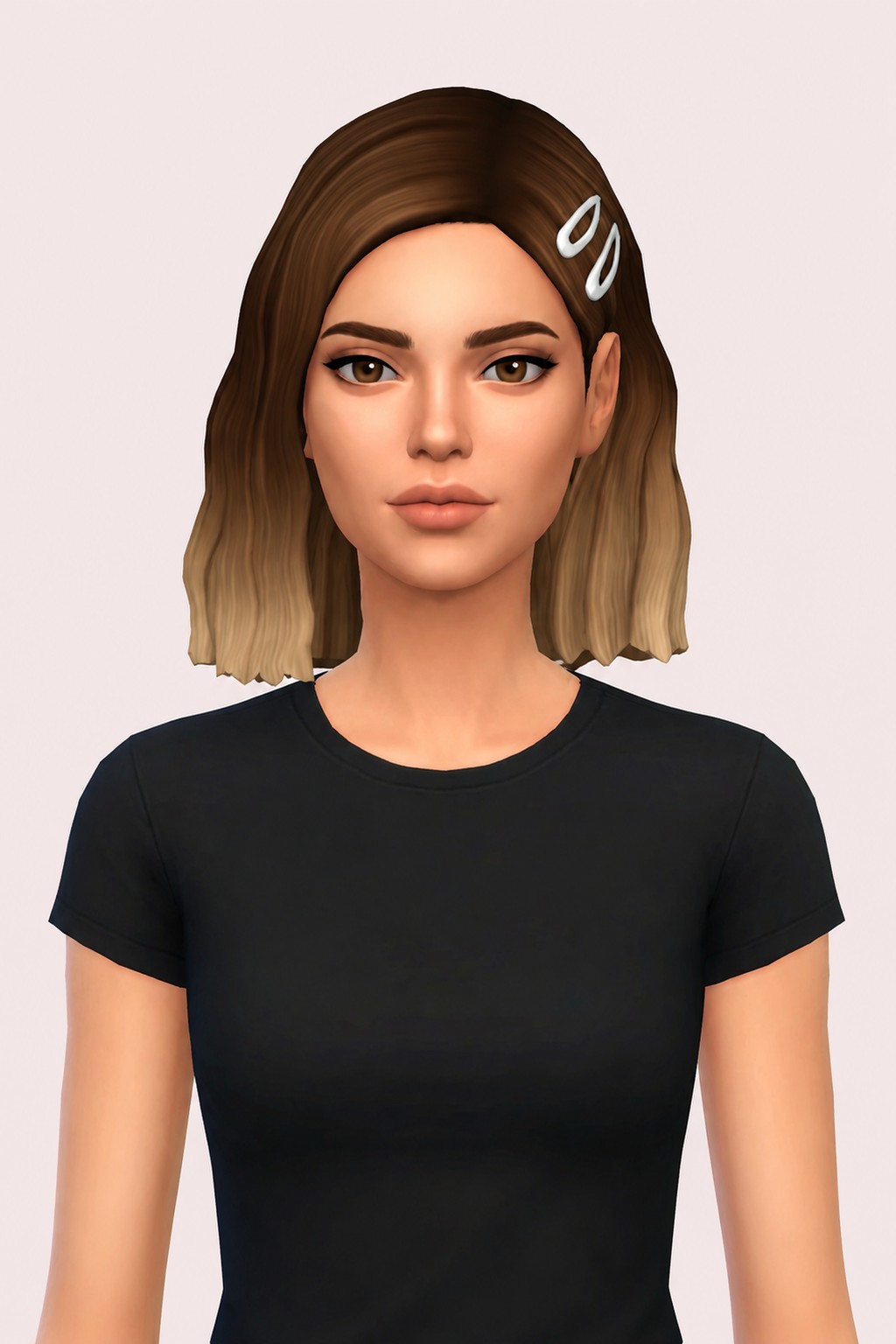 Harper Hair custom content (CC) for Sims 4 by aharris00britney