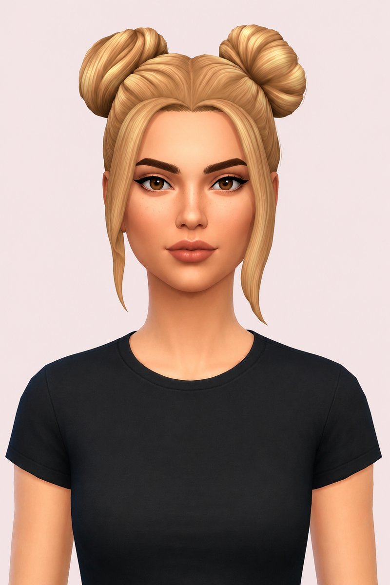 Haven Hair custom content (CC) for Sims 4 by aharris00britney