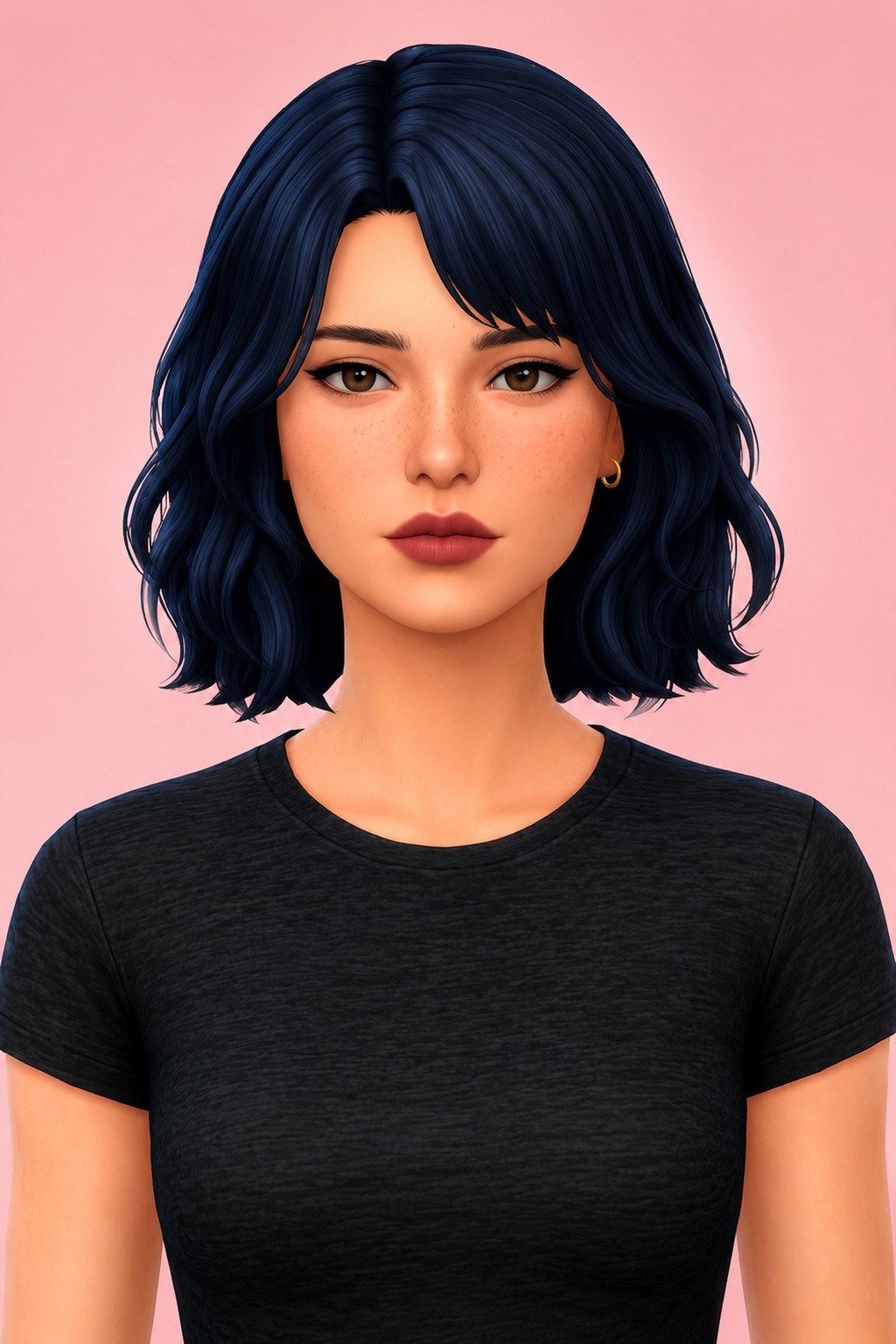 Hazel Hair custom content (CC) for Sims 4 by aharris00britney