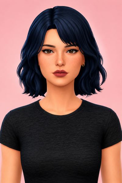 Hazel Hair custom content (CC) for Sims 4 by aharris00britney