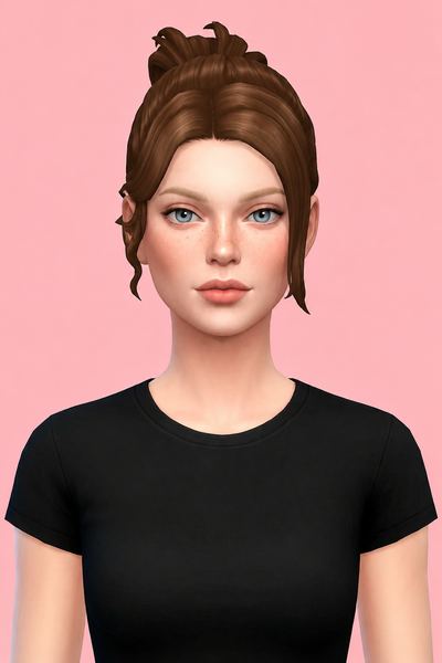 Imani Hair custom content (CC) for Sims 4 by aharris00britney