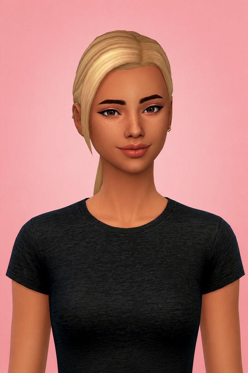 Iris Hair custom content (CC) for Sims 4 by aharris00britney