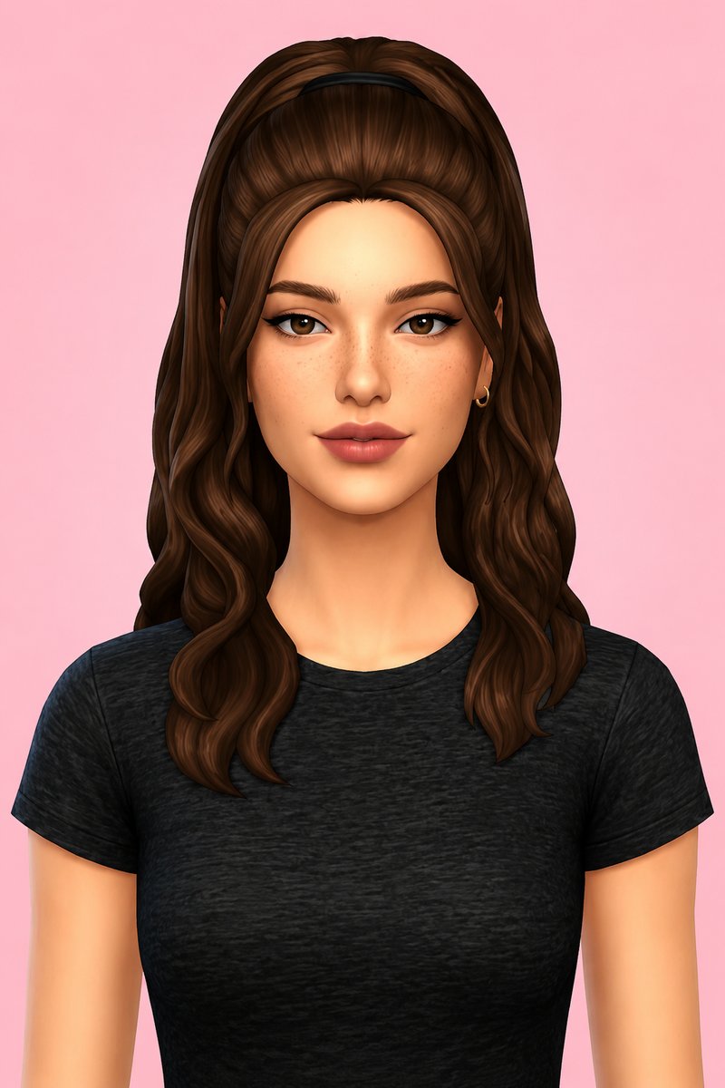Isabella Hair custom content (CC) for Sims 4 by aharris00britney