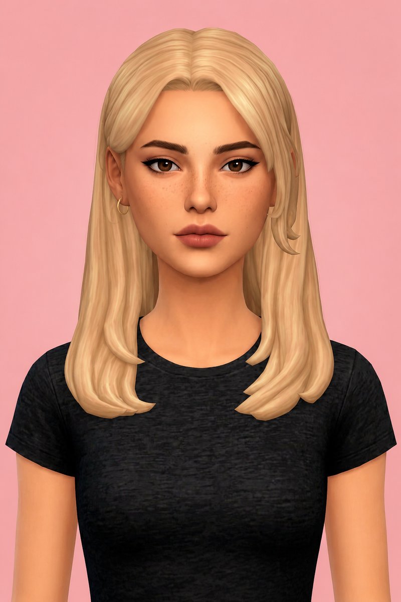 Ivy Hair custom content (CC) for Sims 4 by aharris00britney