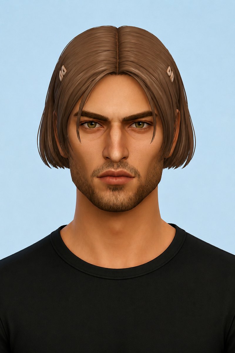 Jacob Hair custom content (CC) for Sims 4 by aharris00britney