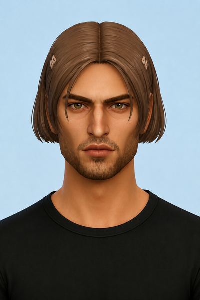 Jacob Hair custom content (CC) for Sims 4 by aharris00britney
