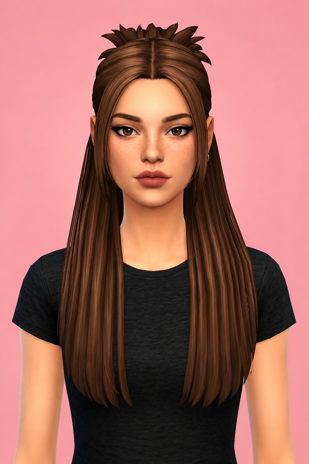 Janis Hair custom content (CC) for Sims 4 by aharris00britney