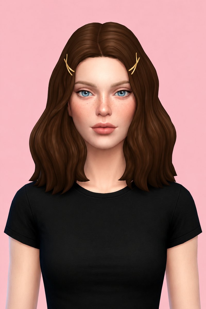 Jasmine Hair custom content (CC) for Sims 4 by aharris00britney