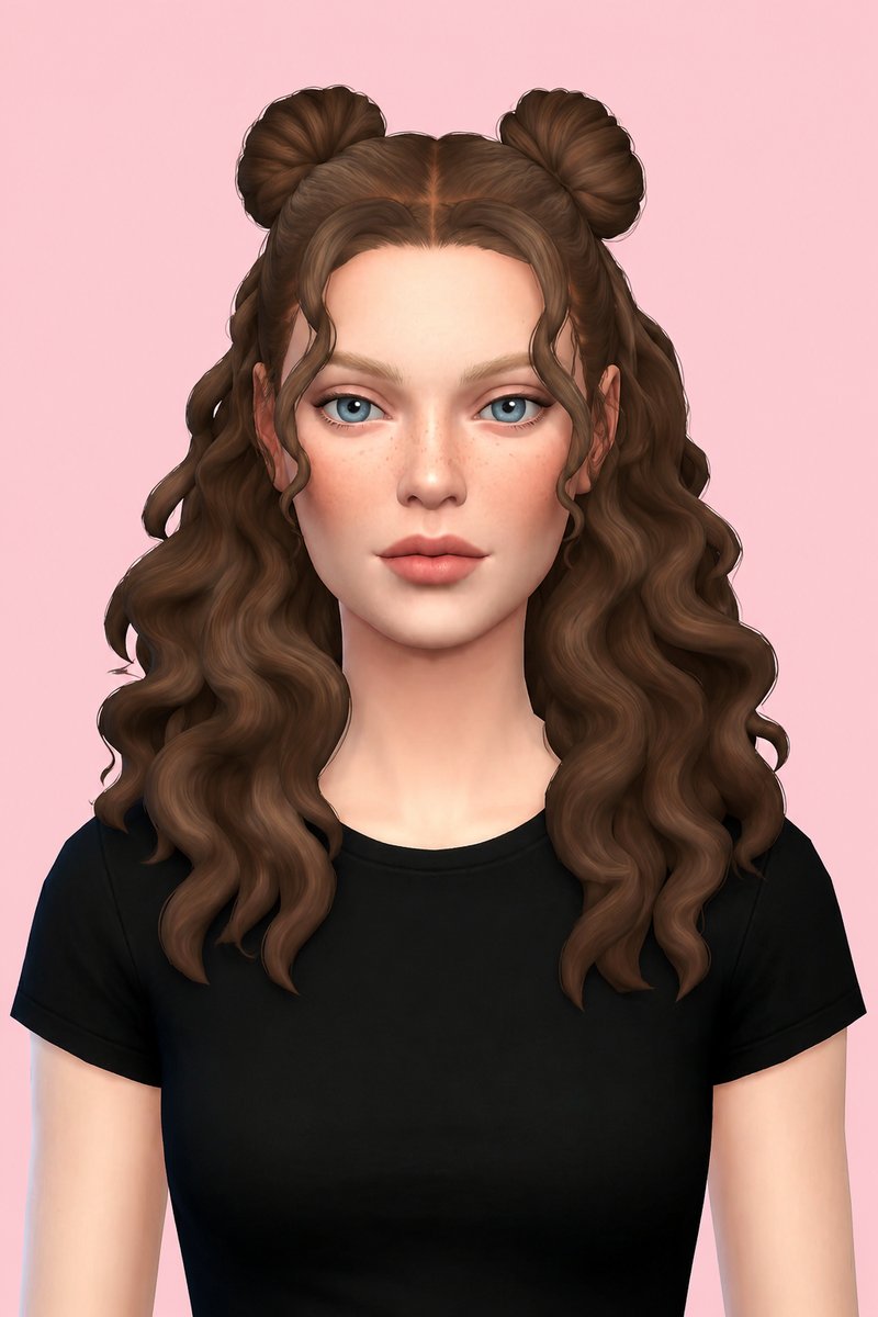 Jaylen Hair custom content (CC) for Sims 4 by aharris00britney