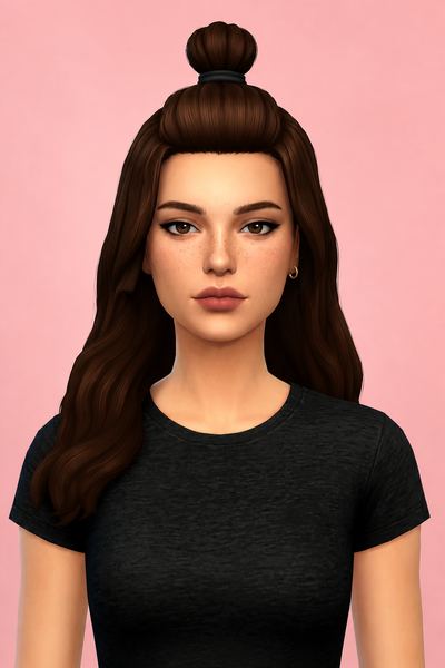 Jenna Hair custom content (CC) for Sims 4 by aharris00britney