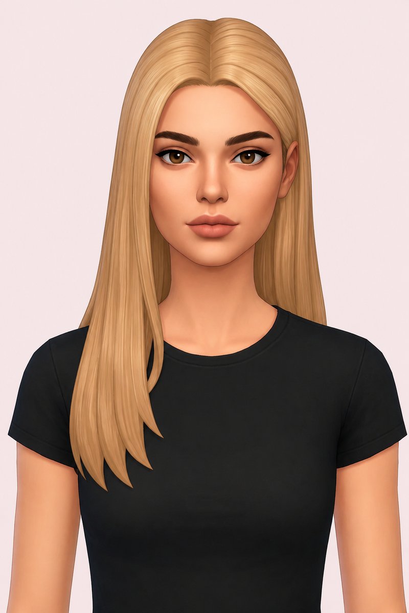Jennifer Hair custom content (CC) for Sims 4 by aharris00britney