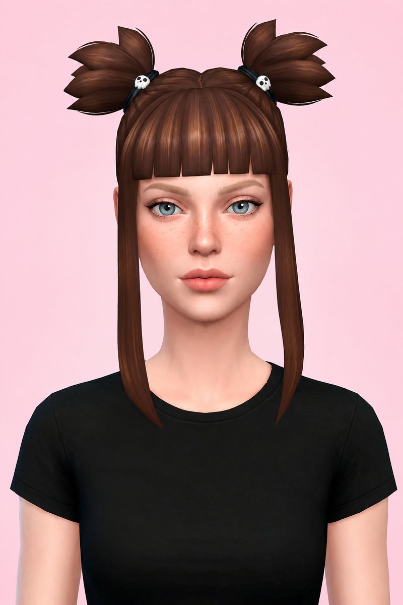 Jinx Hair custom content (CC) for Sims 4 by aharris00britney