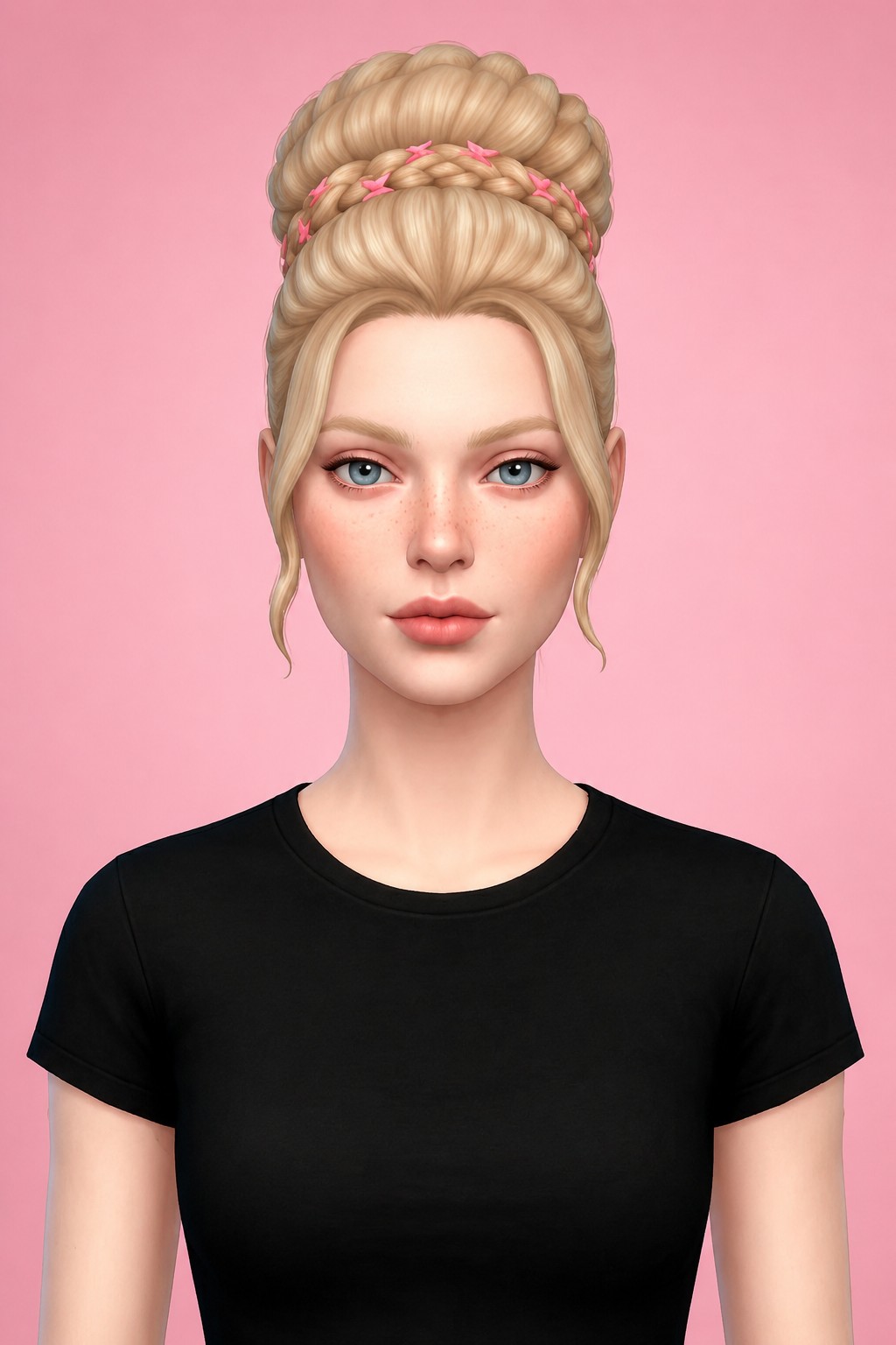 Josephine Hair custom content (CC) for Sims 4 by aharris00britney