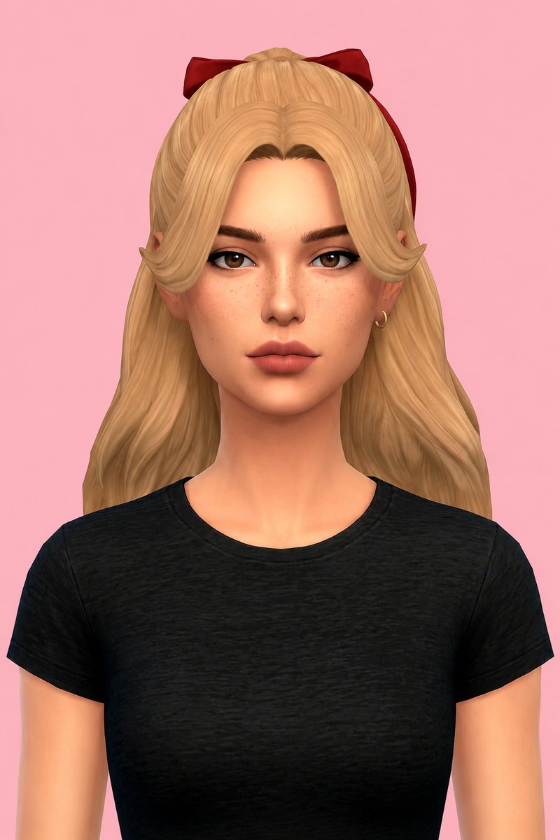 Juliet Hair custom content (CC) for Sims 4 by aharris00britney