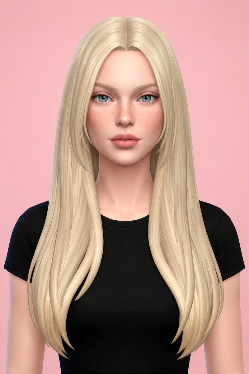 Kacey Hair custom content (CC) for Sims 4 by aharris00britney