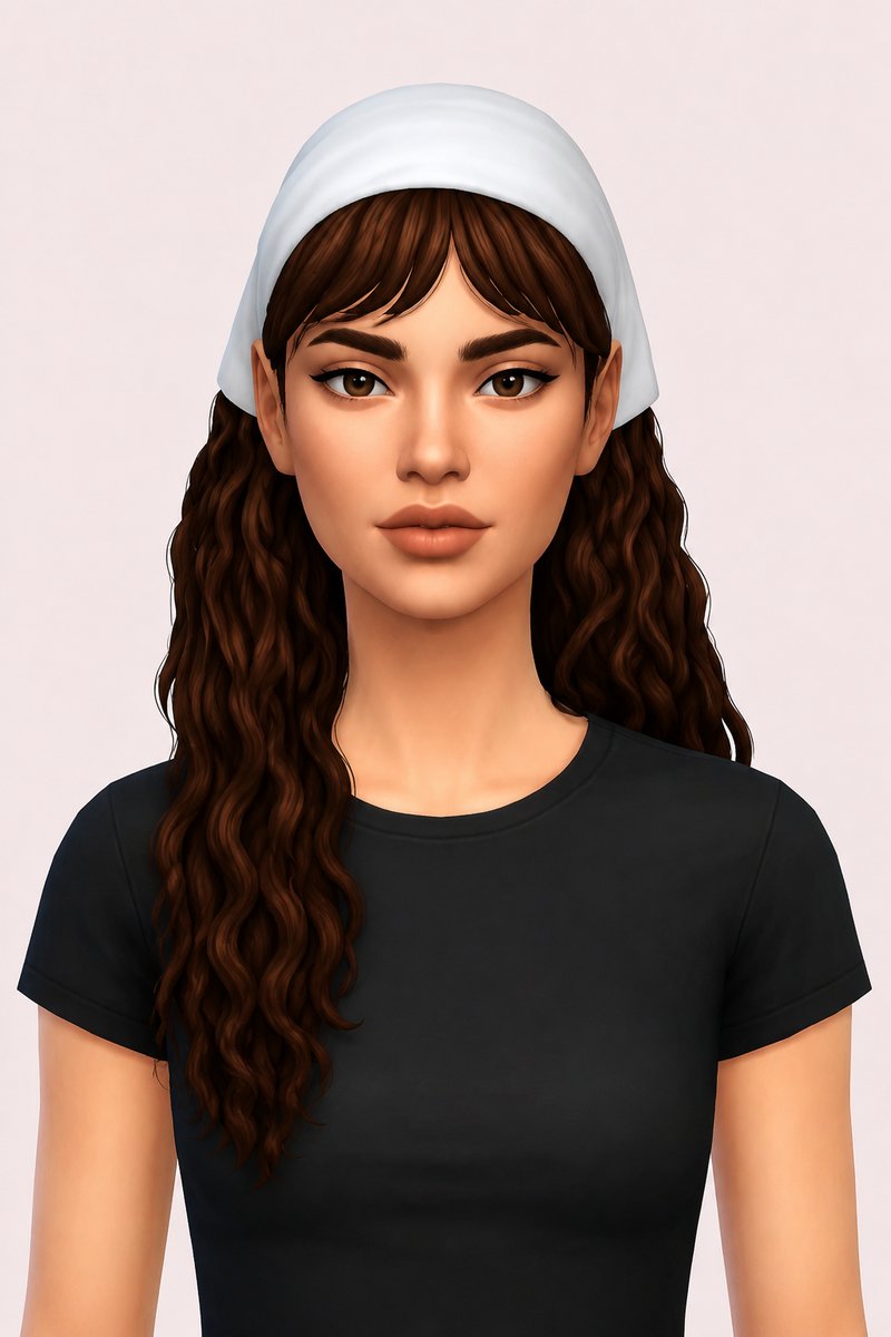 Karina Hair custom content (CC) for Sims 4 by aharris00britney