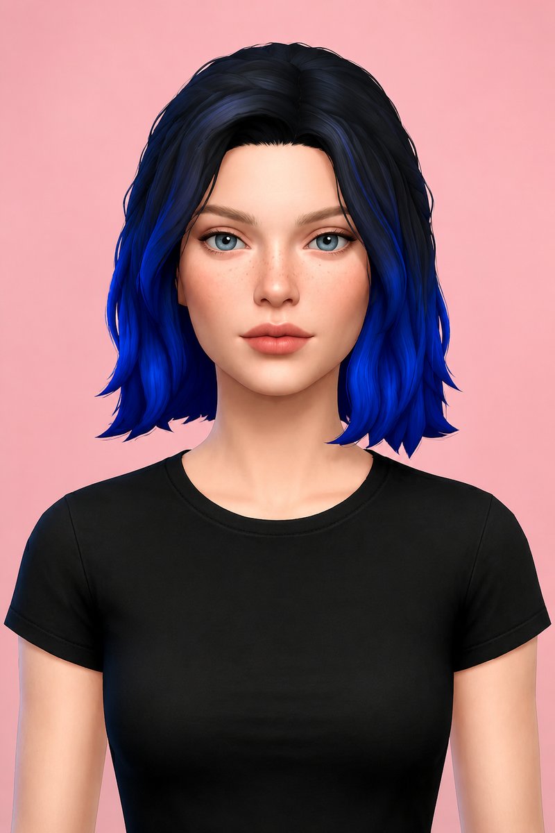 Kelli Hair custom content (CC) for Sims 4 by aharris00britney