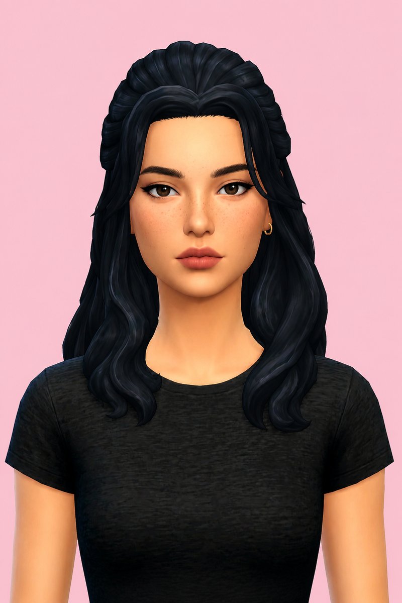 Kelsey Hair custom content (CC) for Sims 4 by aharris00britney