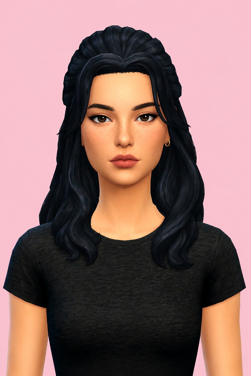 Kelsey Hair custom content (CC) for Sims 4 by aharris00britney