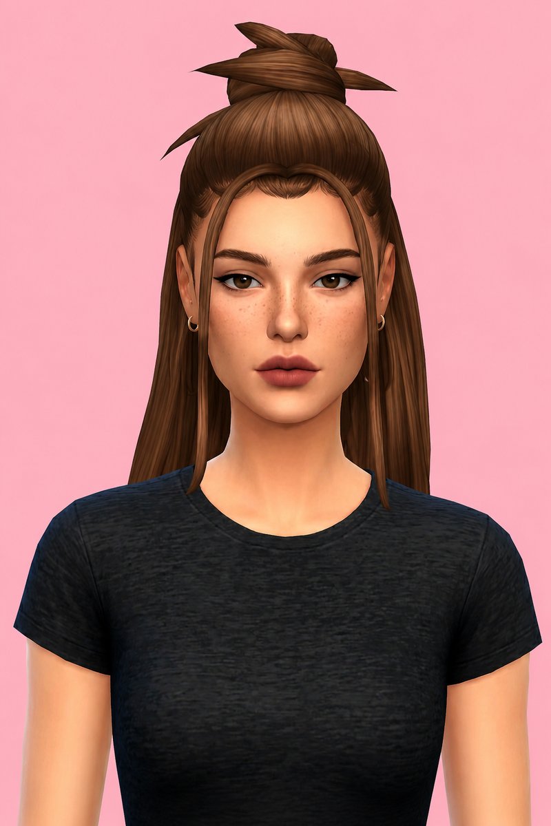 Kerri Hair custom content (CC) for Sims 4 by aharris00britney