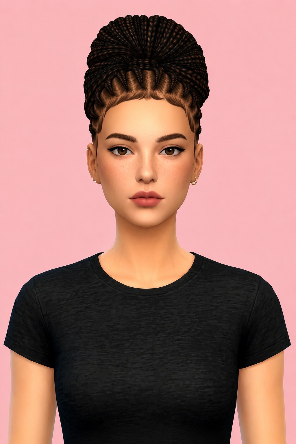Kiara Hair custom content (CC) for Sims 4 by aharris00britney